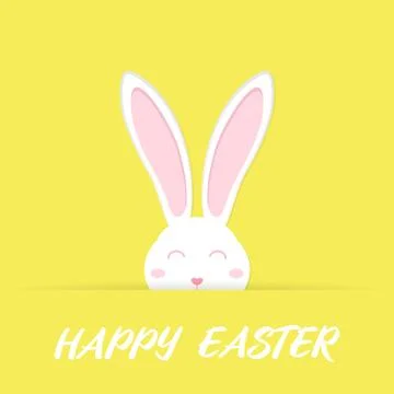 Vector illustration of Easter bunny ears card Stockillustratie