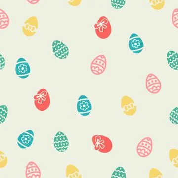 Vector illustration - easter egg icons Stock Illustration