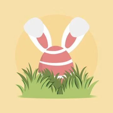 Vector illustration. Easter egg. Illustrazione stock