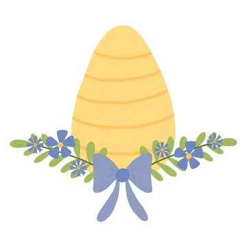 Vector illustration of an Easter egg. Stock Illustration