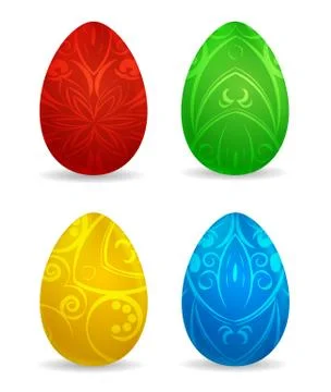 Vector illustration - easter eggs Stock Illustration