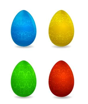 Vector illustration - easter eggs Stock Illustration