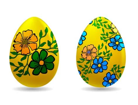 Vector illustration - easter eggs Stock Illustration