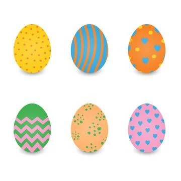 Vector illustration of Easter eggs Stock Illustration
