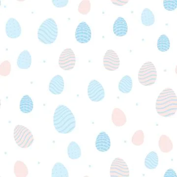 Vector illustration of easter greeting seamless pattern Stockillustratie