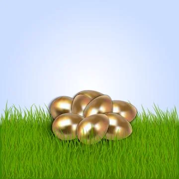 Vector illustration of Eastern eggs collection greeting card template Stock Illustration