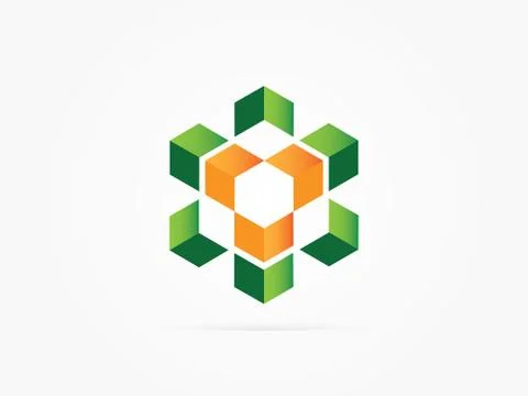 Vector Illustration eco engine logo concept Stock Illustration