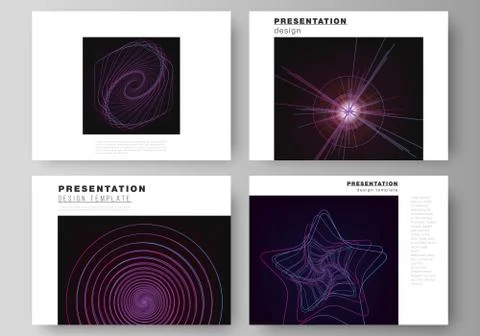 Vector illustration of the editable layout of the presentation slides design  Illustrazione stock