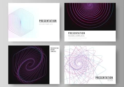 Vector illustration of the editable layout of the presentation slides design Illustrazione stock