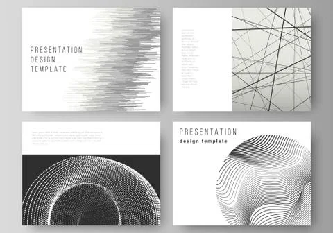 The vector illustration of the editable layout of the presentation slides design Illustrazione stock