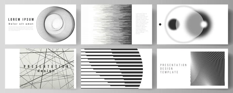 Vector illustration of the editable layout of the presentation slides design Illustrazione stock