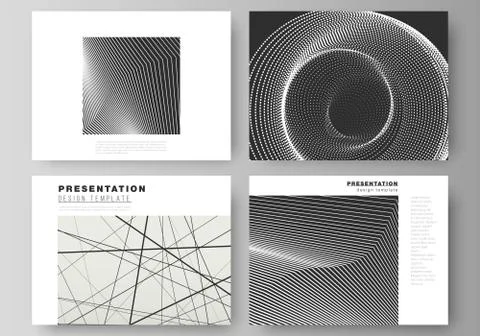 Vector illustration of the editable layout of the presentation slides design Stock Illustration