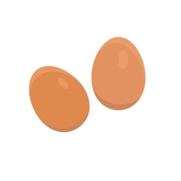 Vector illustration of eggs on a white background Stock Illustration