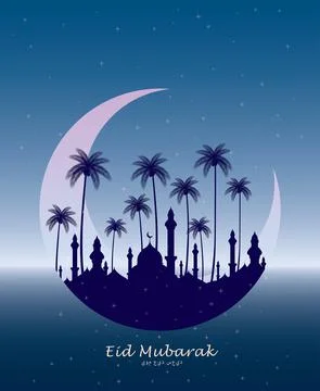 Vector illustration Eid Mubarak 03 Illustrazione stock