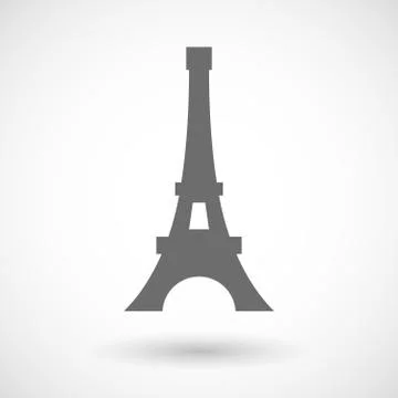 Vector illustration of    the Eiffel tower Stock Illustration