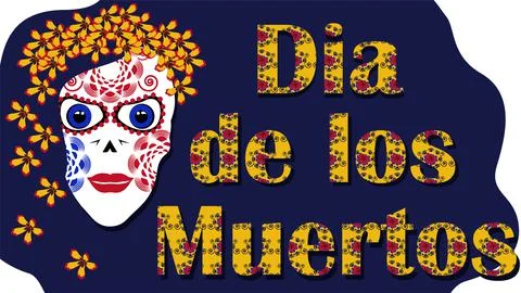 Vector illustration. El da de los Muertos. Day of the Dead is Katrina Stock Illustration