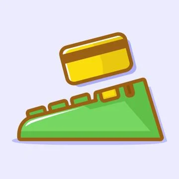 Vector illustration of an electronic data capture machine Stock Illustration