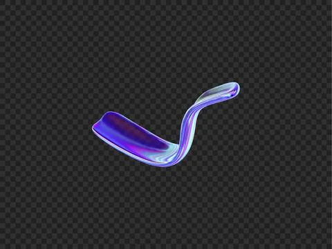 Vector illustration of an elegant translucent object with a holographic texture Stock Illustration