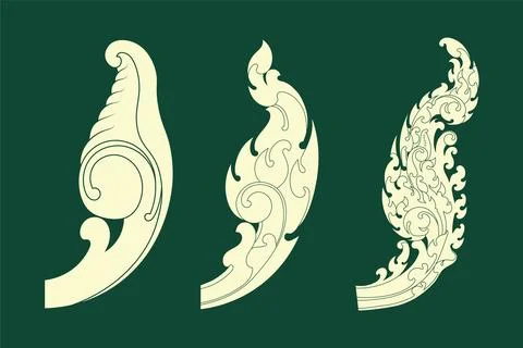 Vector illustration element. Romdol flower design Stock Illustration