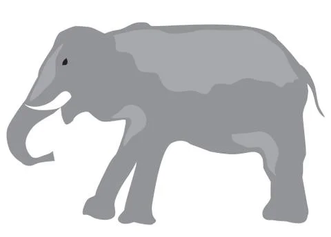 Vector Illustration of an Elephant. Stock-Illustration