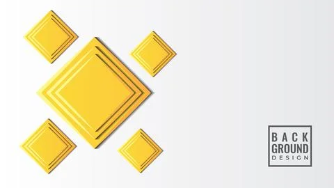 Vector Illustration of Embossed Square Papercut Layers. Abstract Background.. 스톡 일러스트