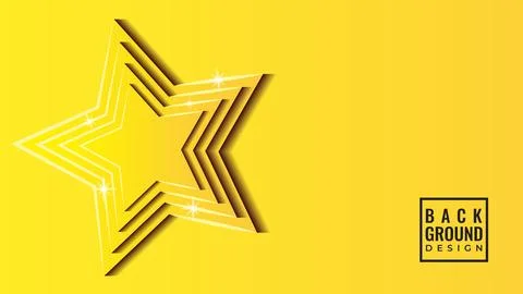 Vector Illustration of Embossed Star Layers with Glitters. Abstract Backgro.. Illustrazione stock