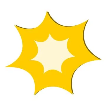 Vector illustration emoticon of explosive collisions. Stock Illustration