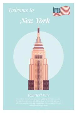 Vector illustration of Empire State Building Stock Illustration