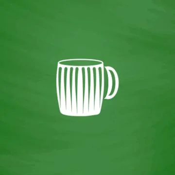 Vector illustration of empty beer mug. Stock Illustration