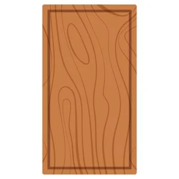 Vector illustration of empty rectangular shape wooden texture cutting and ser Ilustración de archivo