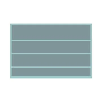 Vector illustration of empty shelf for supermarket or retail warehouse. Stock Illustration