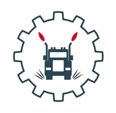 Vector illustration of an engine icon for car Stock Illustration