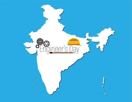 Vector Illustration of Engineer's day India. 16th September. Stock Illustration