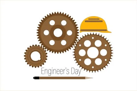 Vector Illustration of Engineer's day India. 16th September. Stock Illustration