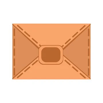 Vector illustration of the envelope icon. Letter with seal, vector Stock Illustration