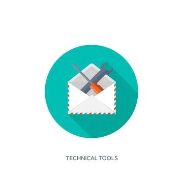 Vector illustration. Envelope icon. Letter, email. Message, communication. Stock Illustration