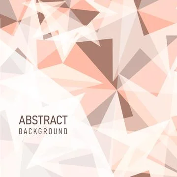 Vector illustration eps10, geometric abstract background in Calming Coral ton Stock Illustration
