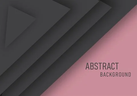 Vector illustration eps10, geometric triangle abstract background in gray and Stock Illustration