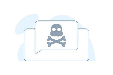 Vector illustration of error. Page error on phone screen. Flat style design Stock Illustration