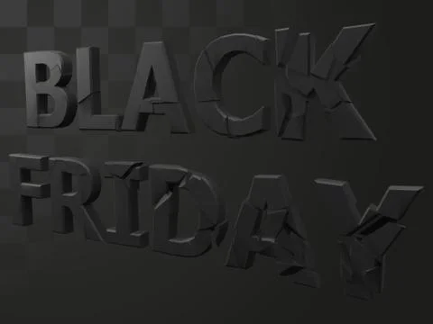 Vector illustration of exploding black friday text Stock Illustration
