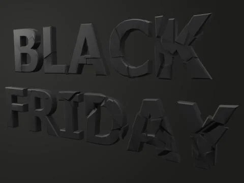 Vector illustration of exploding black friday text Stock Illustration
