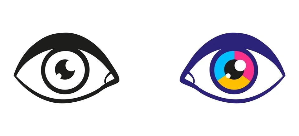Vector illustration of a eyes Stock-Illustration