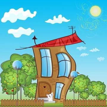 Vector illustration of fabulous house Vector illustration of fabulous hous... Stock Photos