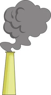 Vector illustration of factory chimney Stock Illustration