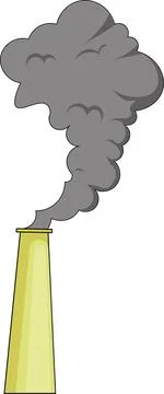 Vector illustration of factory chimney Stock Illustration