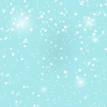 Vector illustration with falling snow background. Winter snowing sky Stock Illustration