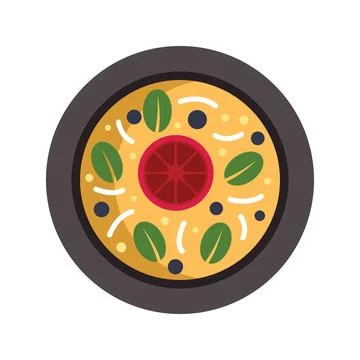 This vector illustration features a delicious and healthy meal served on a ro Stock Illustration