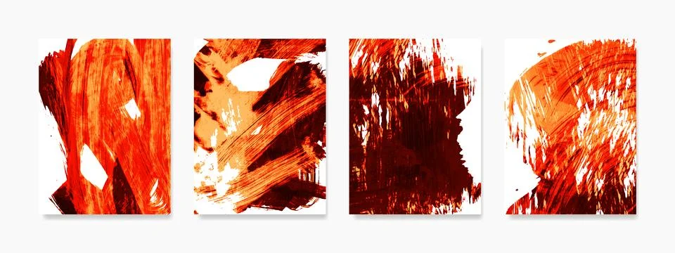 This vector illustration features grunge wave stains created using lush lav.. Stock Illustration