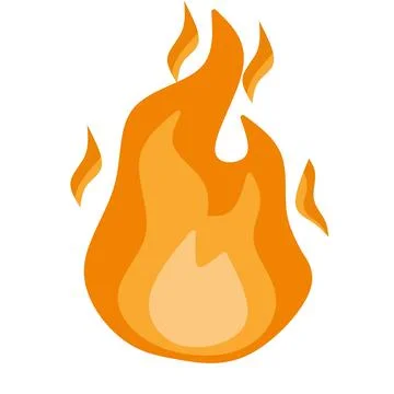 Vector illustration of Fire burning Fire Stock-Illustration