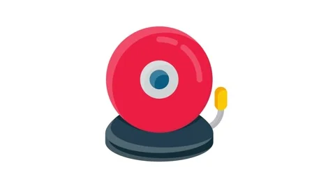 Vector illustration of a fire extinguisher icon, symbolizing fire safety an.. Stock Footage 332453864